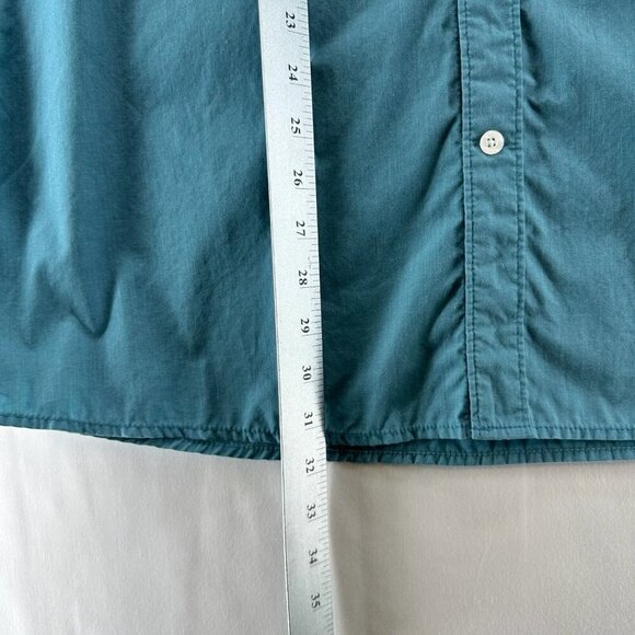 Volcom Shirt Mens Sz XL Classic Fit Button Down Short Sleeve Cotton Blend Blue - Picture 12 of 12